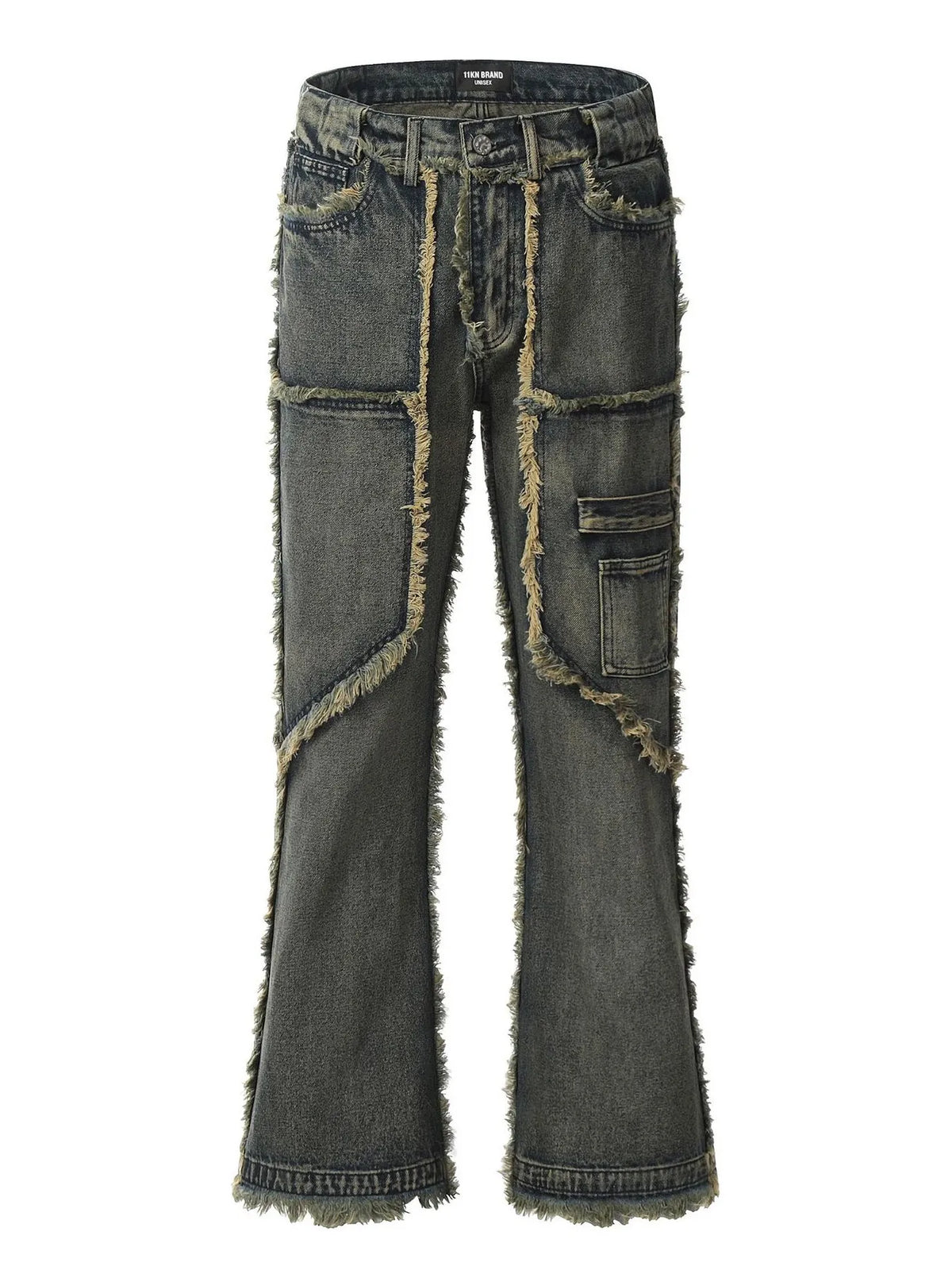 Men's Raw Hem Jeans