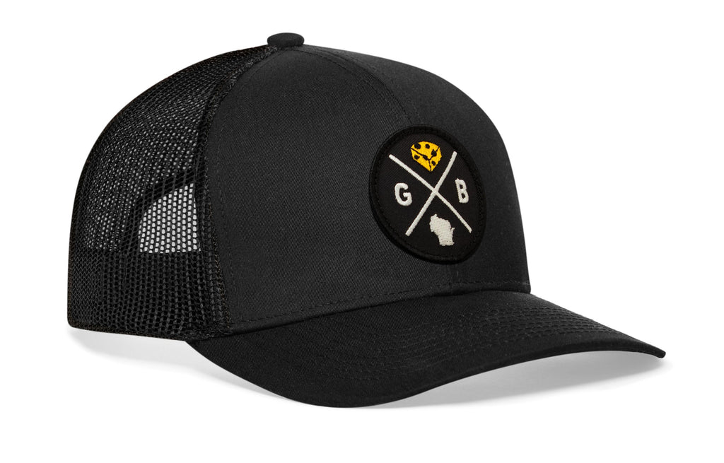 Green Bay Trucker Hat  |  Cheese GB X Snapback