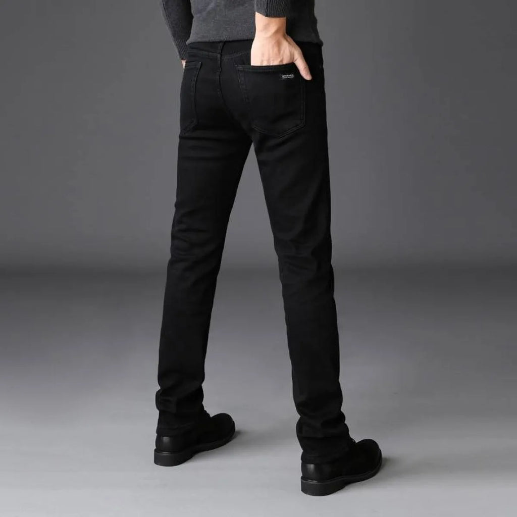 Men's Black Straight Pants