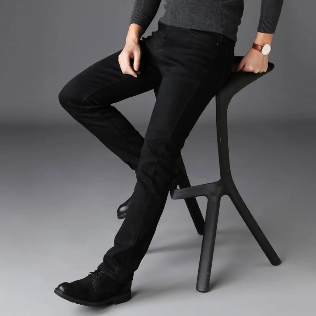 Men's Black Straight Pants