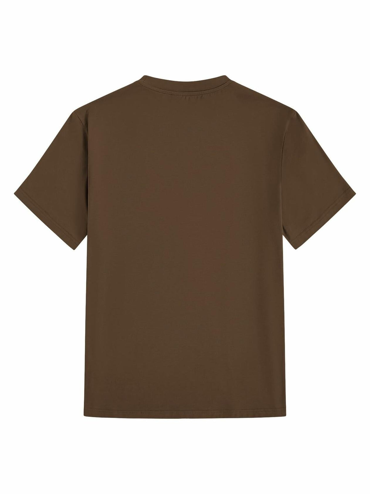SOLY HUX Men's Graphic Letter Print Short Sleeve T-Shirt Brown Size S